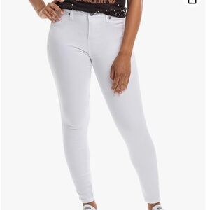 1822 Denim Women's High-Rise Stretch Ankle Skinny Butter White Jeans